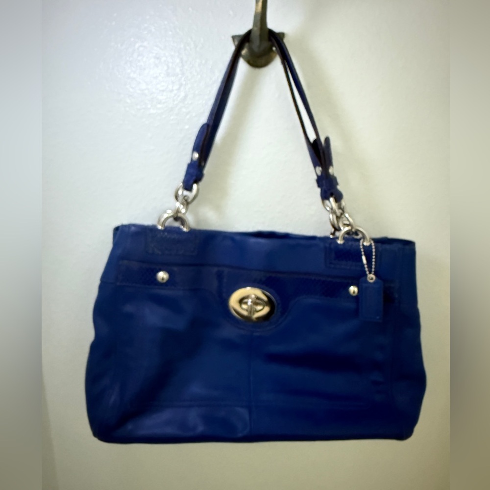 Vintage Coach Blue Handbag
